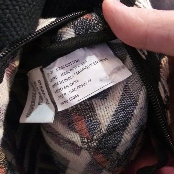 Journeys Aztec tribal southwestern navajo duffel overnight bag handbag 15"×10" - Picture 3 of 10